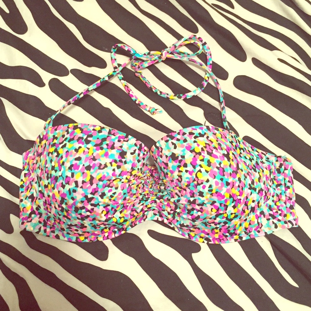 Victoria's Secret Multicolor Confetti Bandeau Bikini Top